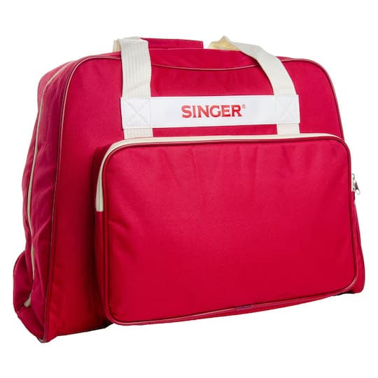 SINGER® Brick Red Sewing Machine Carry Case Michaels